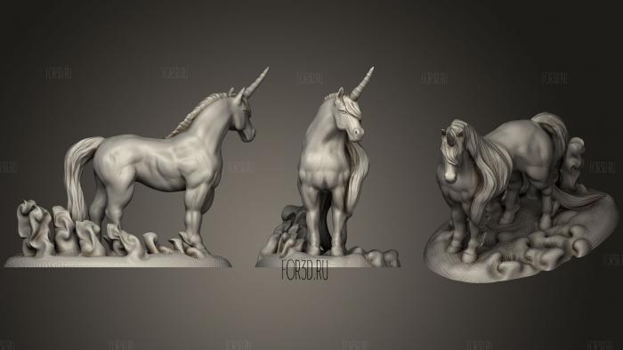 Unicorn Horse stl model for CNC